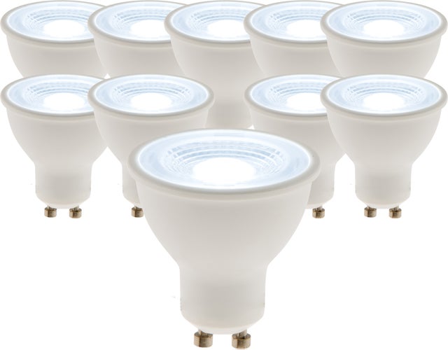 Lot de 10 spots LED 5W GU10 400lm 6500K - Zenitech
