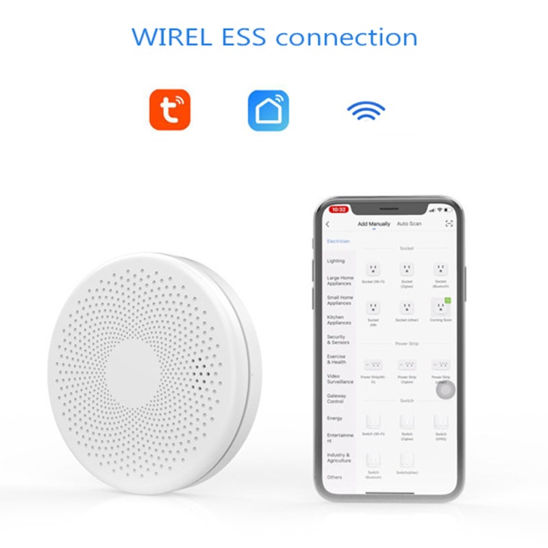 Detector inteligente de humo y monóxido de carbono Tuya WiFi 2 en 1 con alarma sonora y luminosa. - 8
