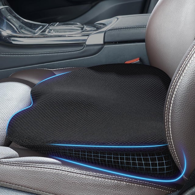 Almofada de espuma viscoelástica para assento de carro - Almofada para assento de carro - Almofada para assento do motorista - Almofada para assento