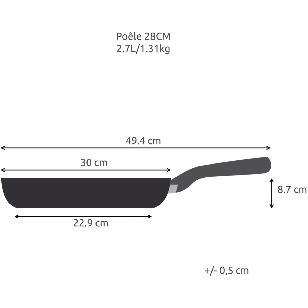 Lagostina Desideria, Padella Antiaderente 28 cm con Rivestimento Titanio Antigraffio, Cottura Rapida e Uniforme, Tecnologia Thermo-Signal, Adatta a Tu - 8