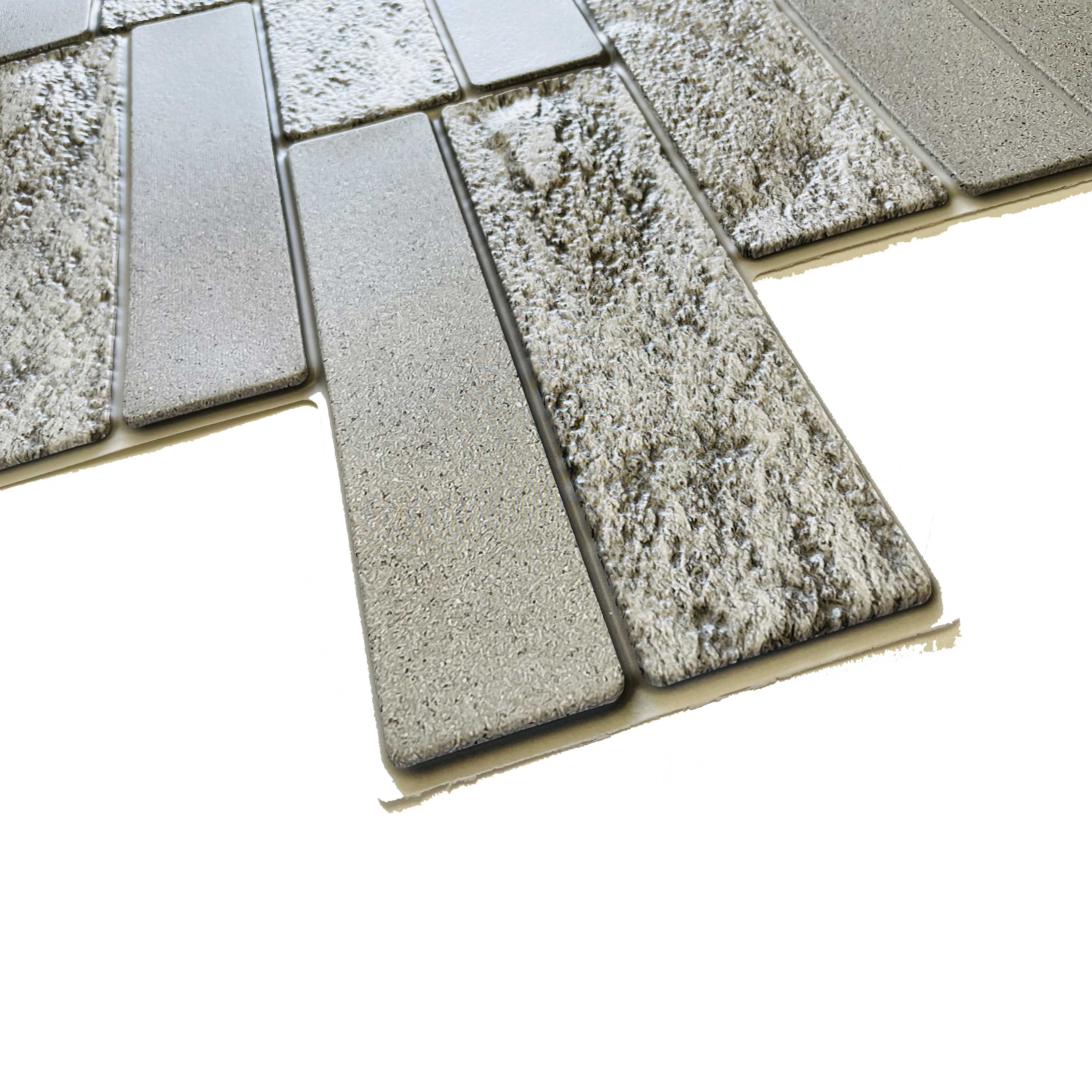 Panneaux muraux 3D en PVC effet pierre, ciment, faïence et bois. Réalistes et isolants. - 9927 (980 x 490 mm). - 5