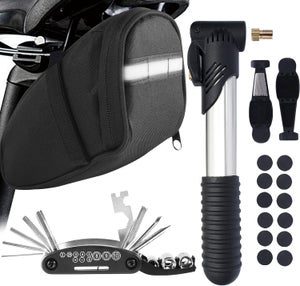 Kit D'outils De Réparation De Pneus De Vélo De Montagne DUUTI Outil De Reparation De Pneus A Colle Haute Intensite Translucide Noir 95056083