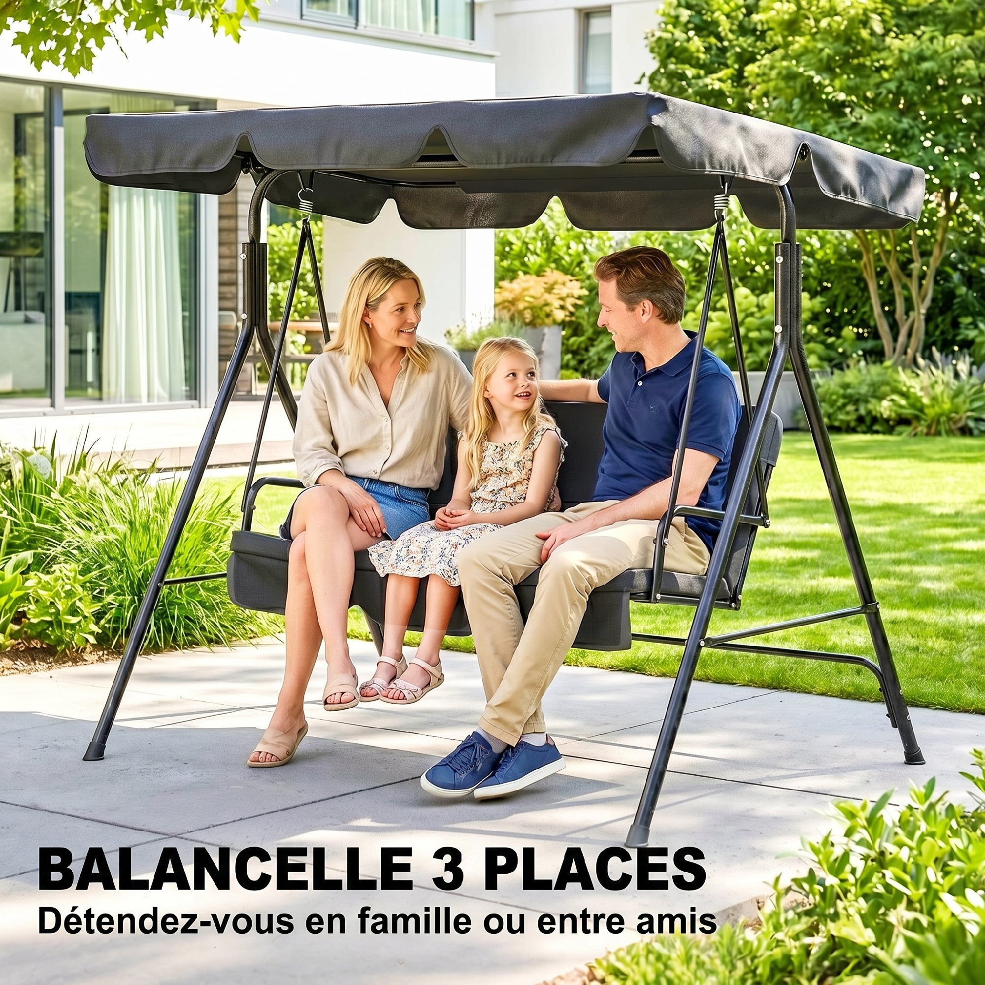 Balancelle de jardin 3 places - 6