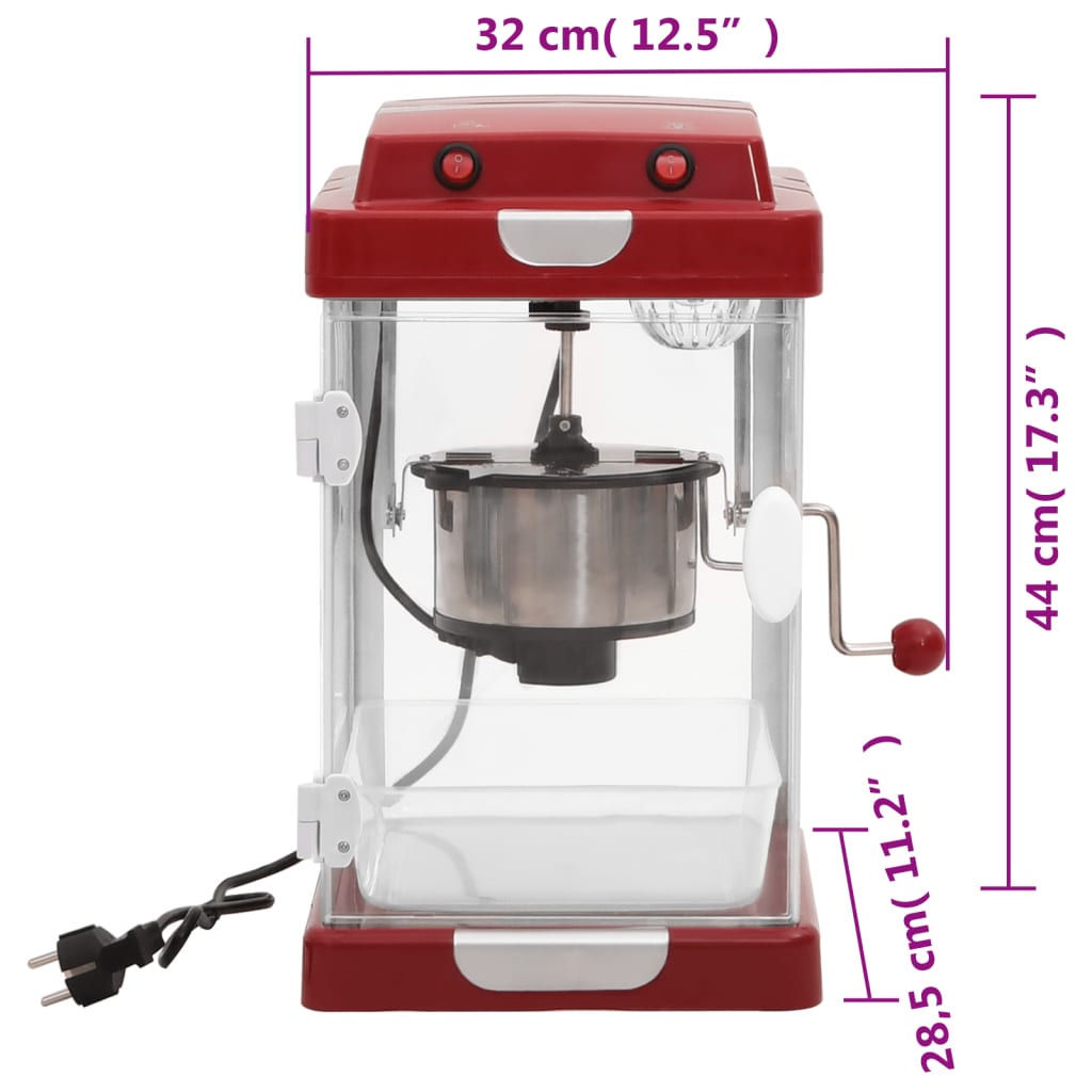 Machine à pop-corn 2,5 oz vidaXL - 3