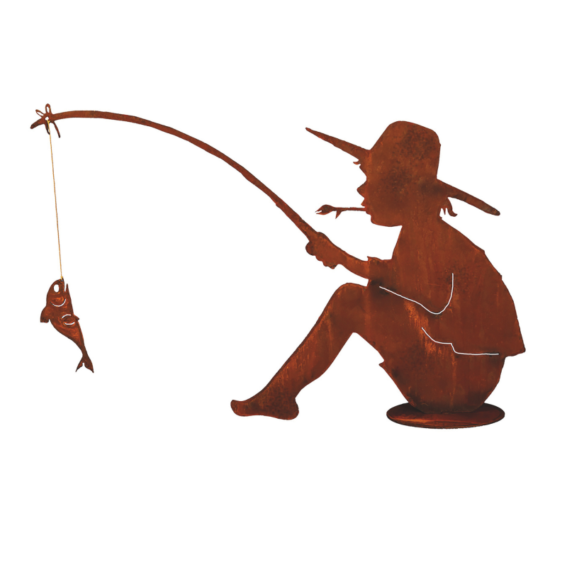 Statue De Pêcheur équilibrée - Sculpture Métallique Décorative Et Jouet Anti-stress Pour Bureau Ou Maison - 7