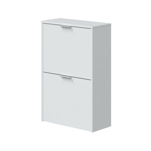 Tidyard Scarpiera Bianca,Scarpiere Scarpiera Armadio Scarpiera Con 2 Ante Scarpiera Scaffale Salvaspazio Scarpiera Organizer,Scarpiera A Due Ante, Scarpiera In Legno Multistrato 80x39x178 Cm