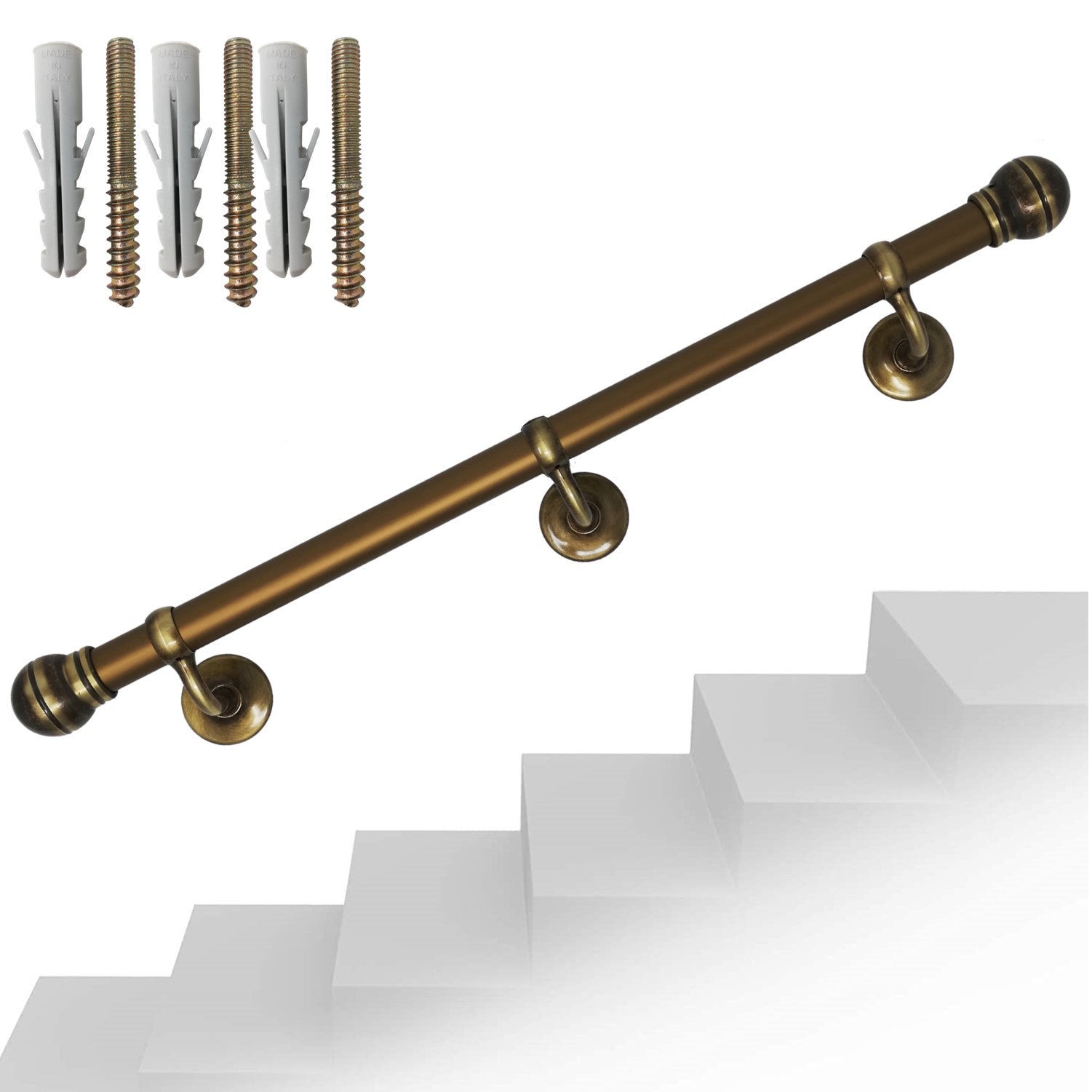 Prezzo: Corrimano Vero Legno Sagomato Tanganica 55 X