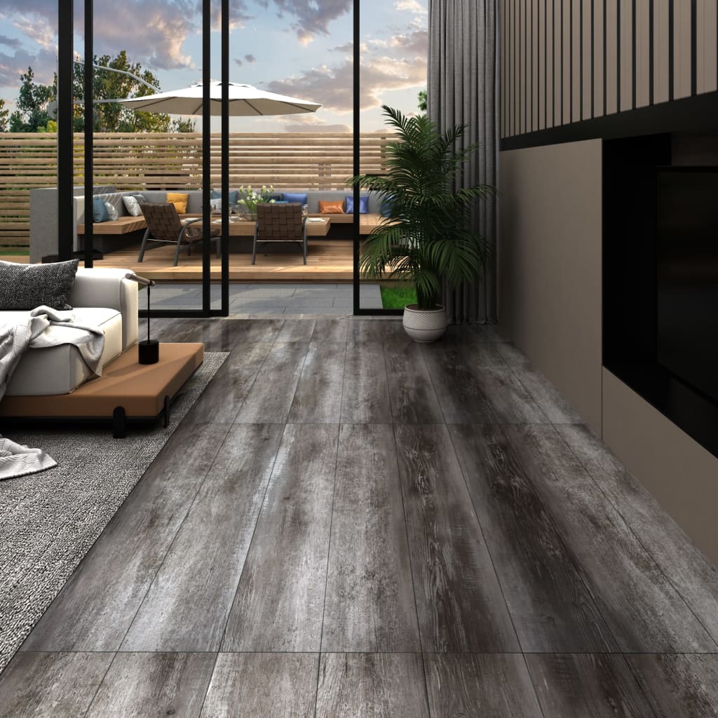 Maison exclusive - lamas para suelo de pvc autoadhesivas 5,21 m² 2mm madera rayada