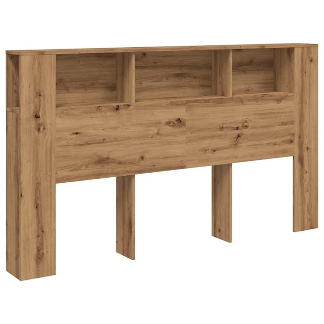 Tête de lit armoire en bois de chêne artisanal 180x18,5x102,5 cm - COMFORTXL
