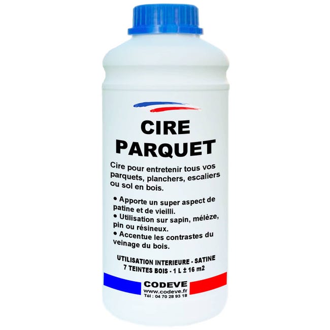 Cire Parquet 1 L Codeve Bois Merisier Pour L entretien De Votre cire-parquet-1-l-codeve-bois-merisier-pour-l-entretien-de-votre