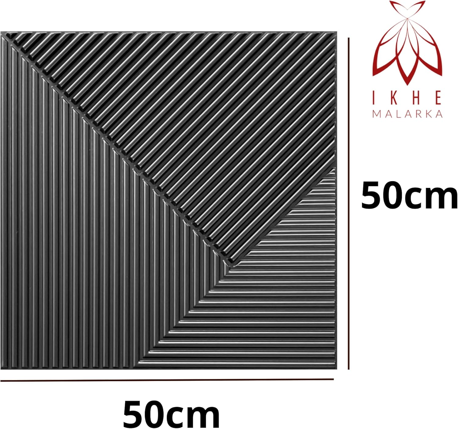12 Pannelli Da Parete 3D In PVC 50x50 Cm (3 M²) | Effetto Onda Moderno, Impermeabili E Termoresistenti, Bianco Opaco