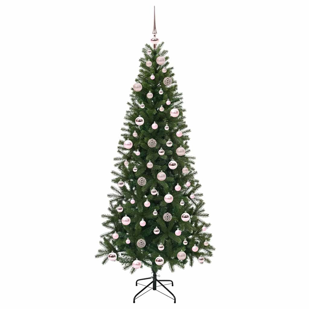 Sapin de Noël | Arbre de Noël artificiel avec 300 LED Vert 180 cm PE et PVC - 4