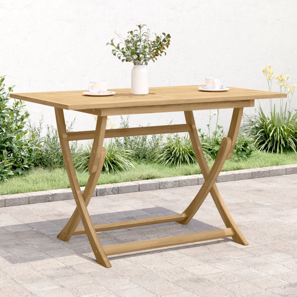 Table de jardin pliante en bois d'acacia massif 120x70x75 cm - 2