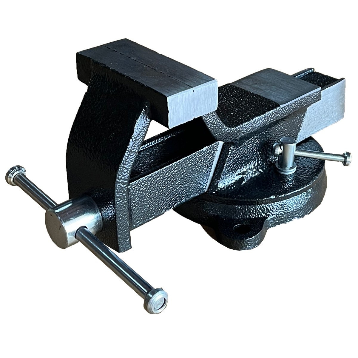 Étau D'Ingénieur Silverline 580468 Base Pivotante 100mm - Mâchoires 120mm, 8kg Fonte Résistante