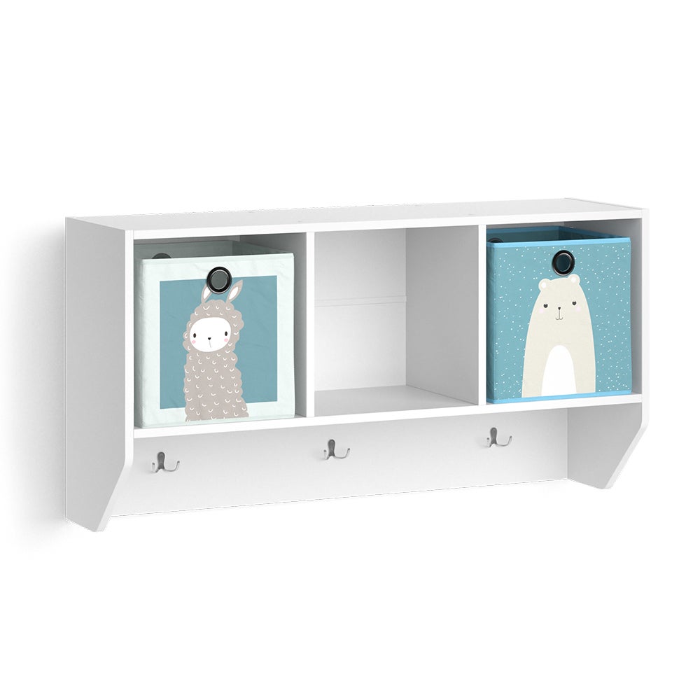 Armoire-penderie Enfant Vicco Andy – 12 Compartiments, Bleue, DIY, 145x110x36.5 Cm