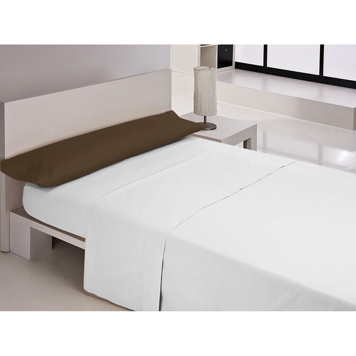 Funda de almohada happy home mix colors marrón cama de 150/160 144 hilos 45 x 80 cm (2 unidades)