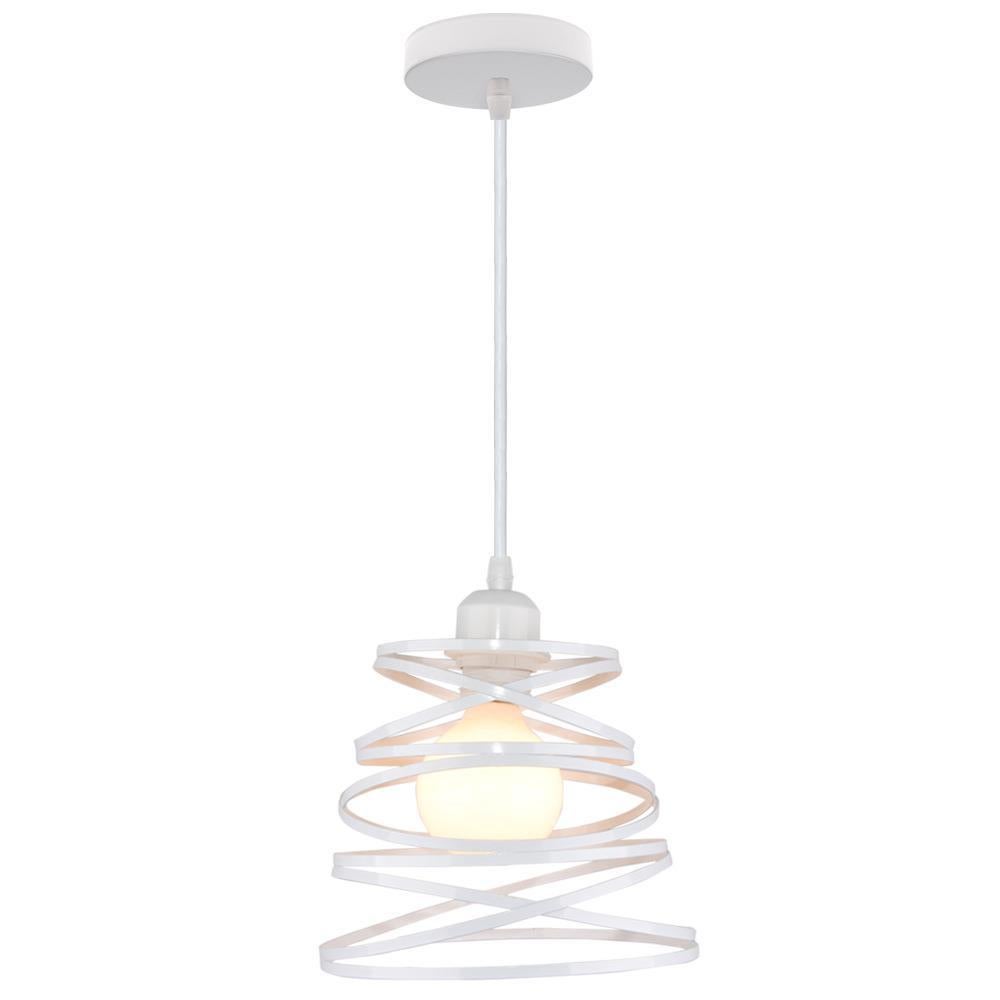 Metalowa klatka w stylu retro, oprawa sufitowa E27, industrialna lampa wisząca w stylu retro