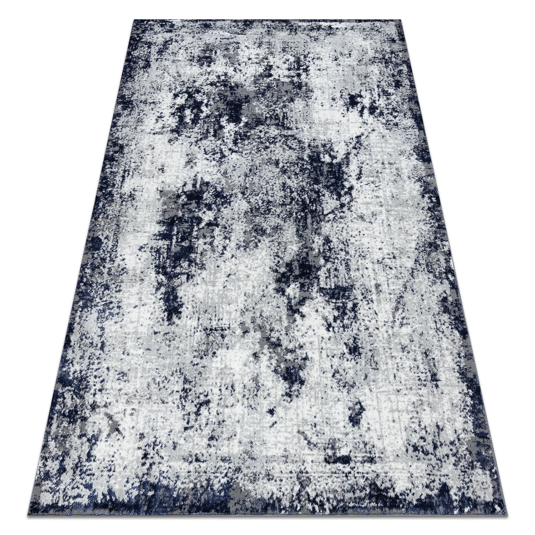 Dywan ALLURE 1959 Abstrakcja - Strukturalny, stylowy, glamour biały / niebieski 180x270 cm