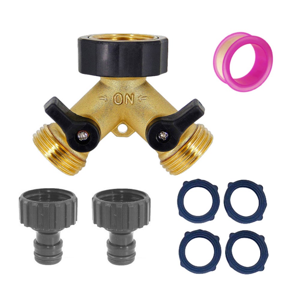 Raccord Robinet 4 Voies Pour Arrosage Automatique Jardin - Compatible Tuyau 6,35 Mm - Système Goutte à Goutte, Idéal Serre Et Plantes En Pot