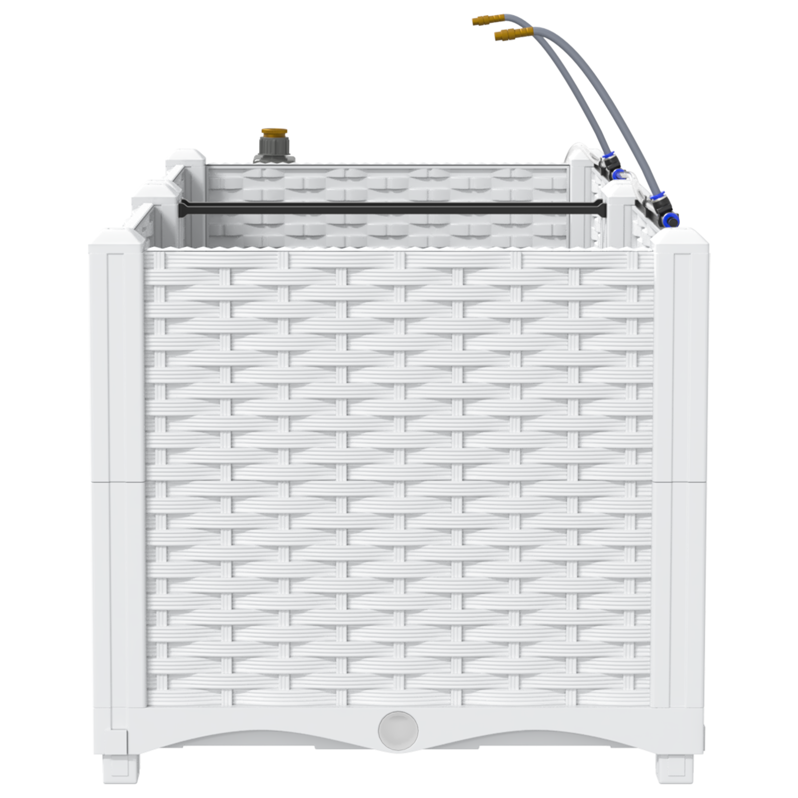 Jardinière，Pot de Fleurs avec système d'irrigation d'eau 2 pcs Blanc CFW14908 - 6