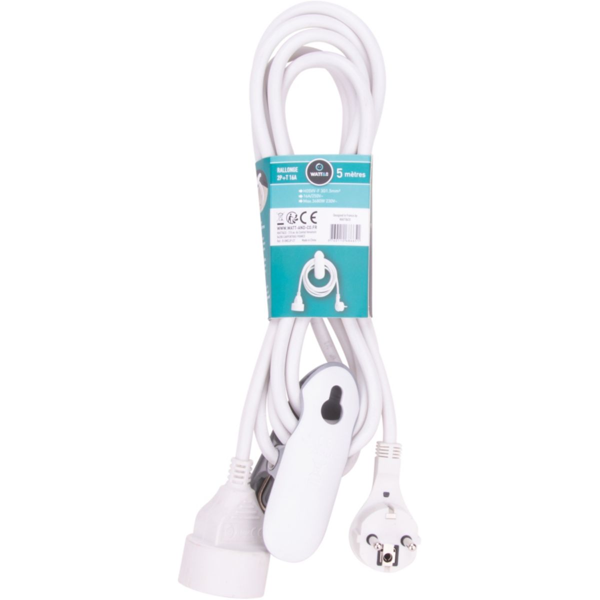 Rallonge WATT AND CO design clip 5m - 4