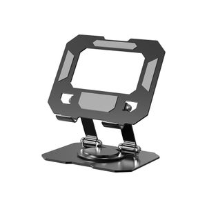 Support Tablette Pour Lit - Bras Articulé 360°, Compatible 4-13 Pouces, Base Métallique Cachée, Charge Max 3.2kg, Mains Libres