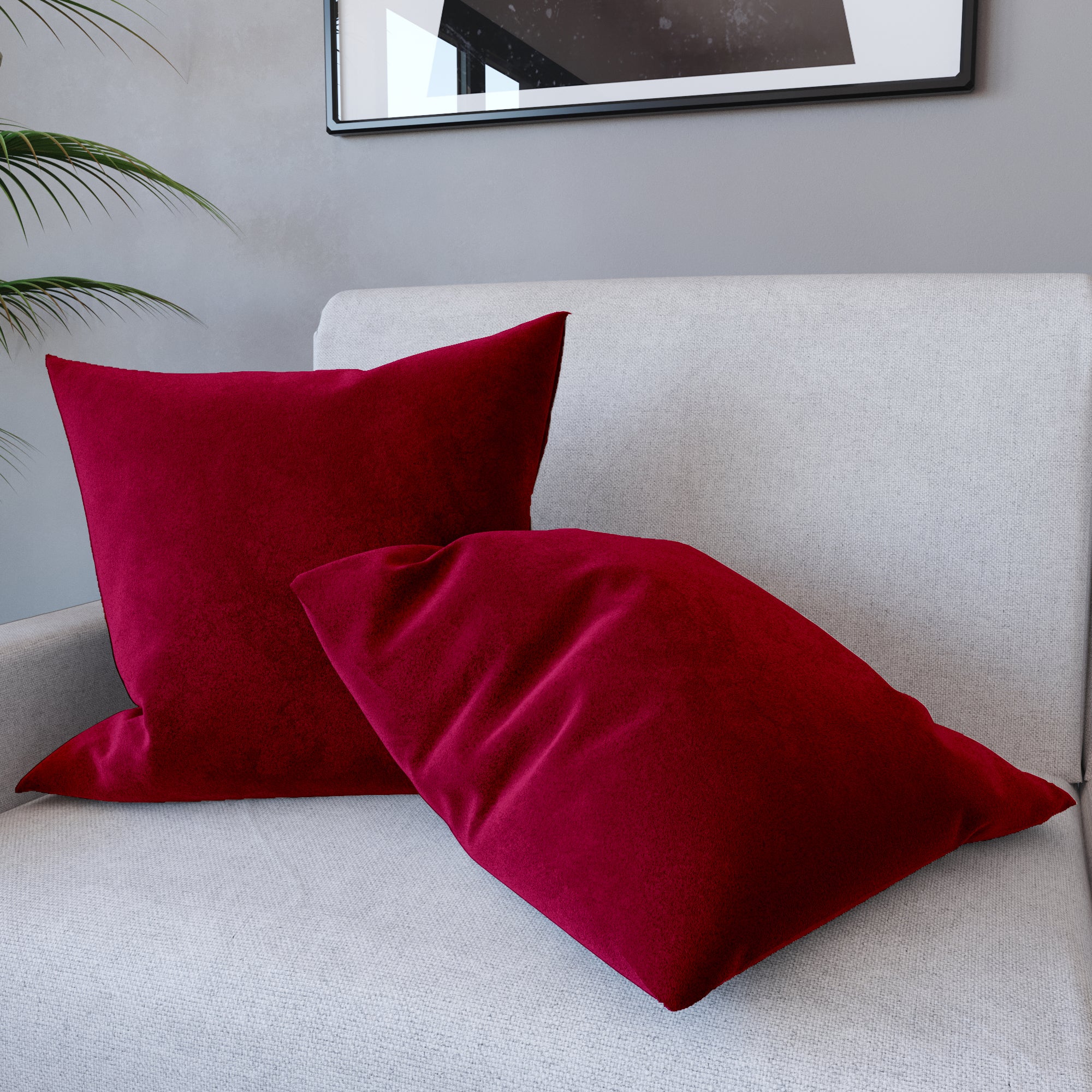 Set Federe Cuscini Velluto Morbido Resistente Copricuscini