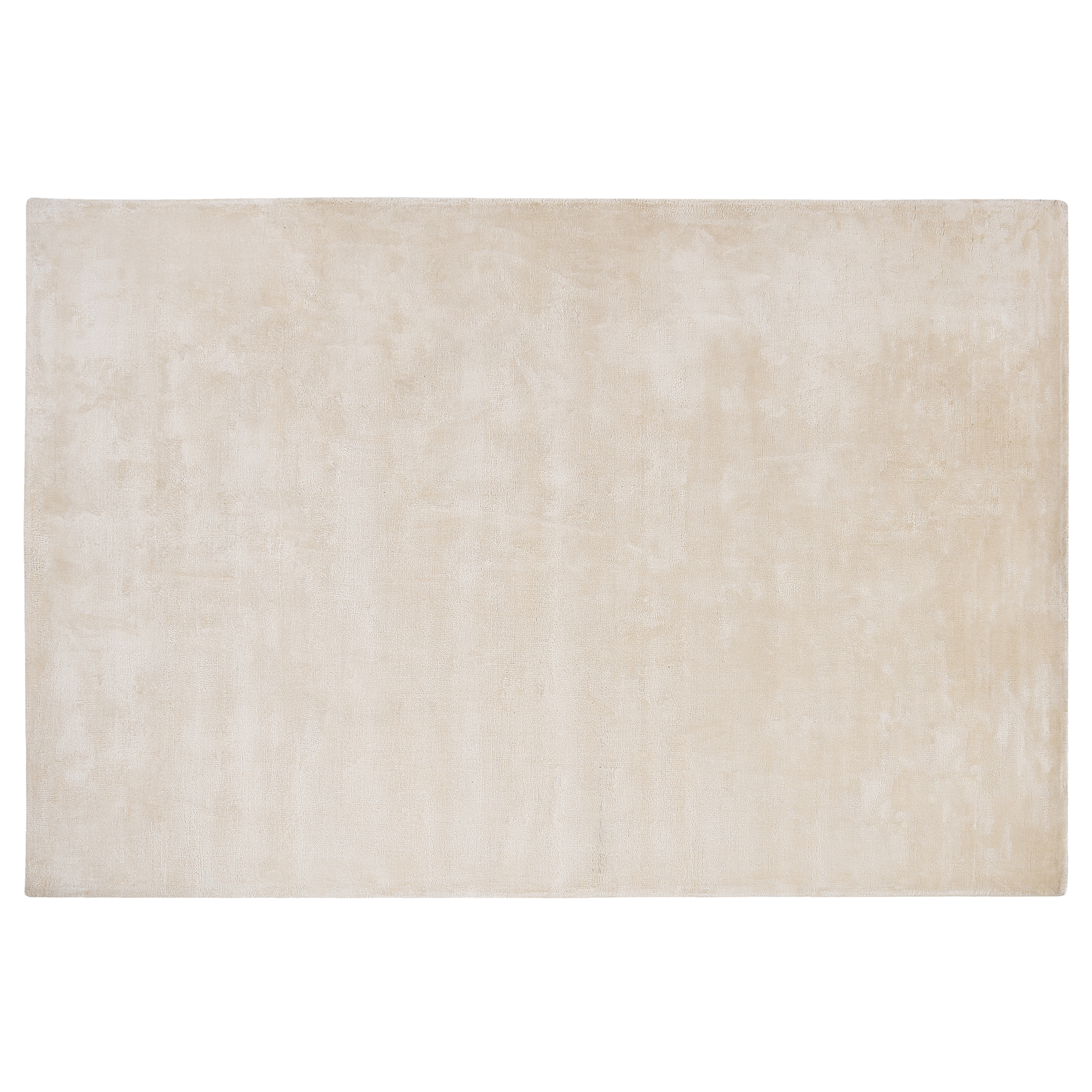 Beliani alfombra de viscosa beige claro 140 x 200 cm gesi ii