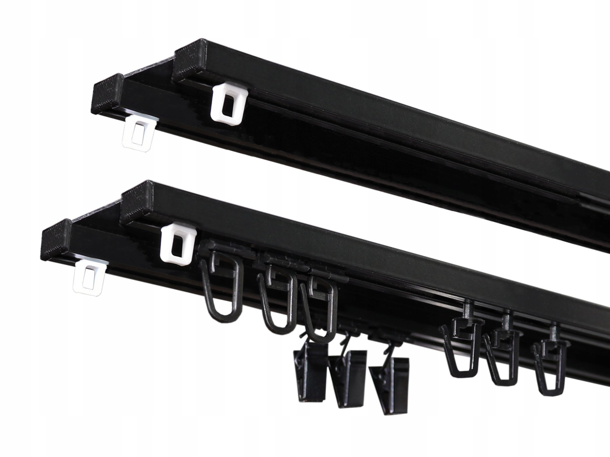 Karnisz Szyna Sufitowa Aluminiowa Dwutorowa TWIN Czarna 530cm