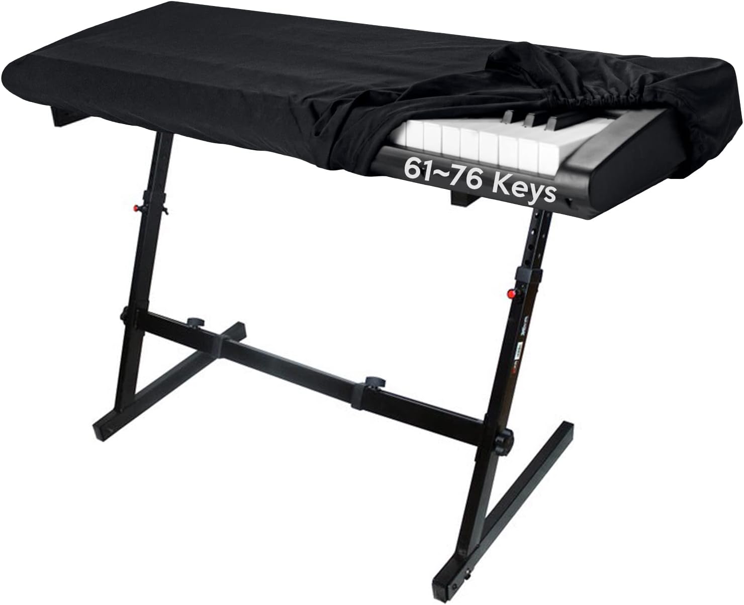 Osłona przeciwkurzowa do klawiatury fortepianowej, osłona do klawiatury fortepianowej 61-klawiszowej, chowana osłona przeciwkurzowa do klawiatury ele