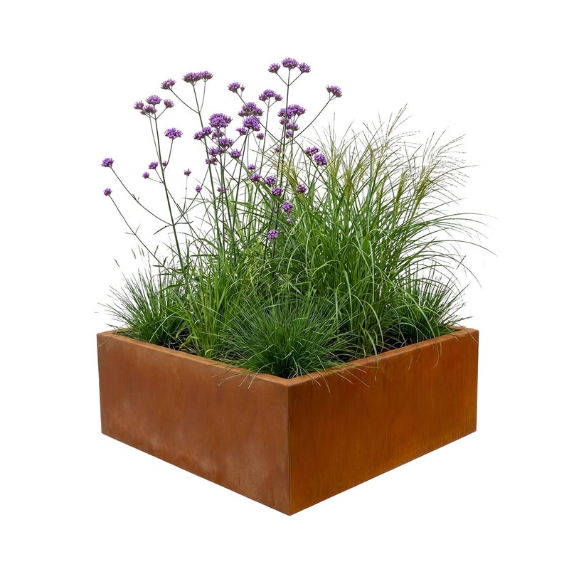 donice ogrodowe corten 60x60x40cm