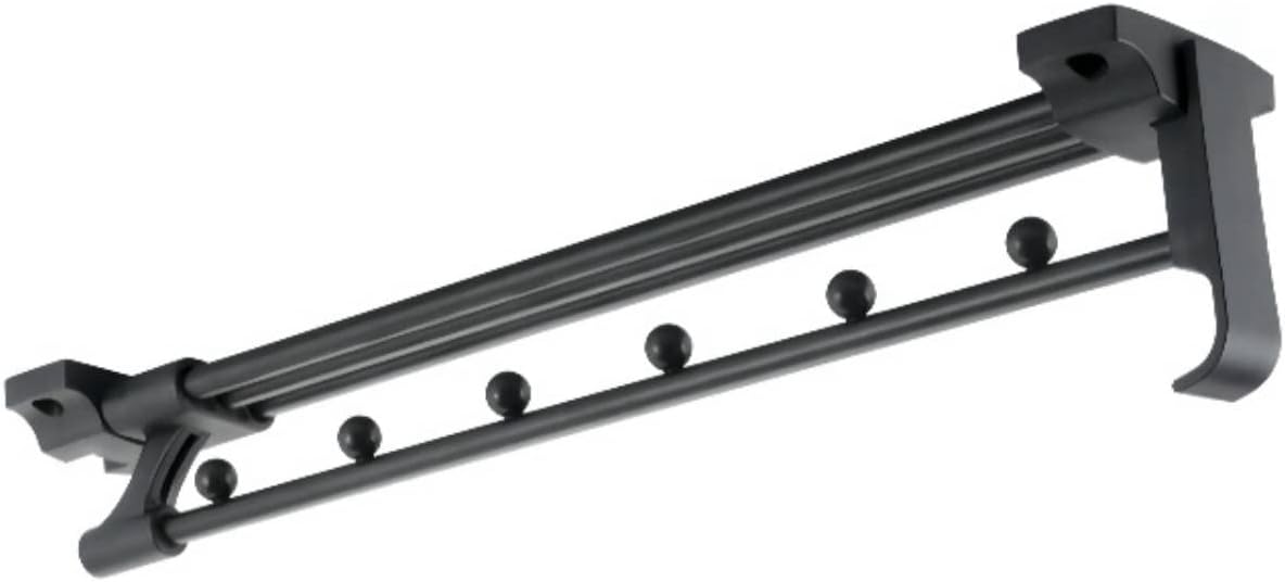 Regulowany drążek przesuwny do szafy - do każdego rodzaju szaf w domu - garderoby itp. - 1 szt. - 36 cm