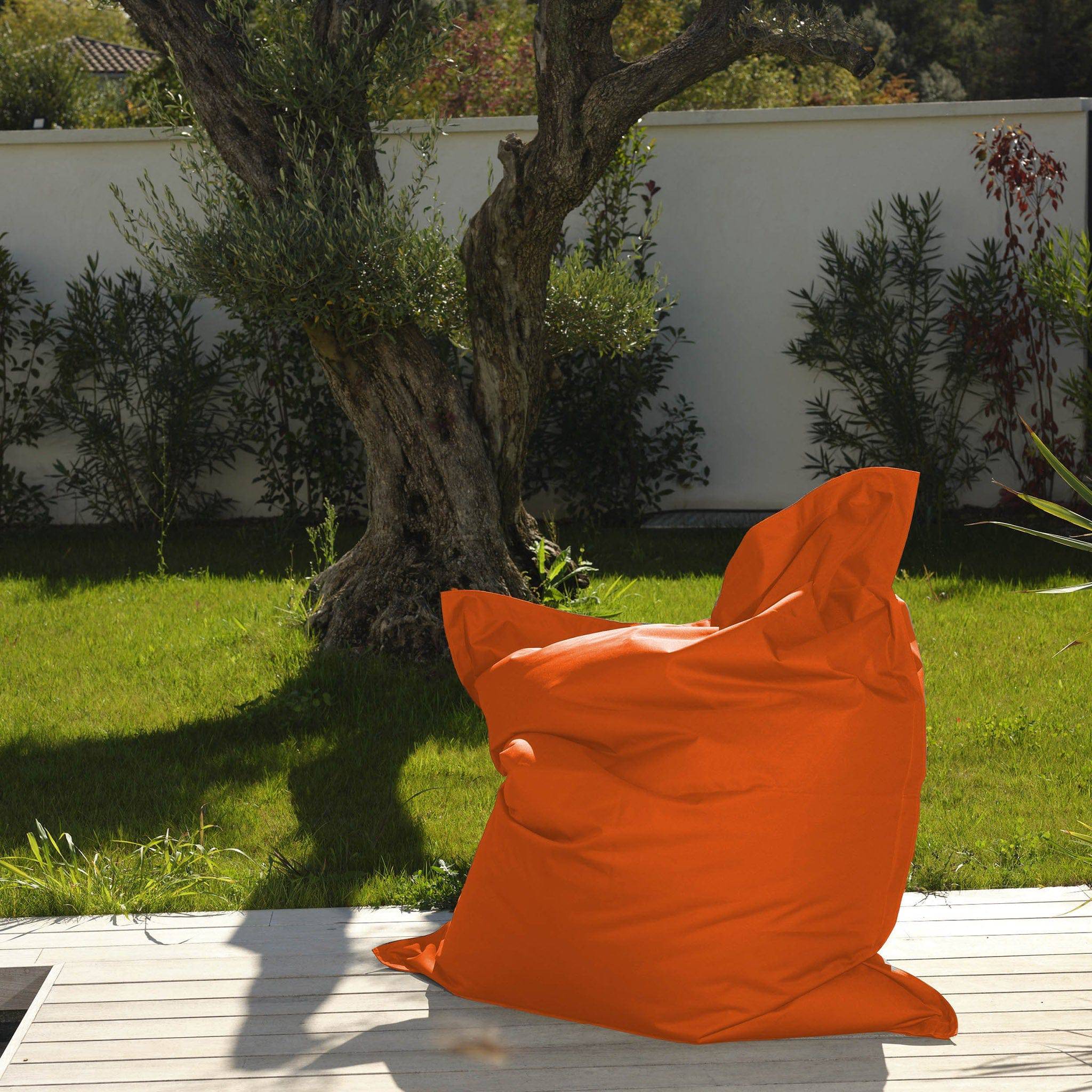 Housse pour Pouf Géant XXL 180x140cm Intérieur et Extérieur - Orange - 3