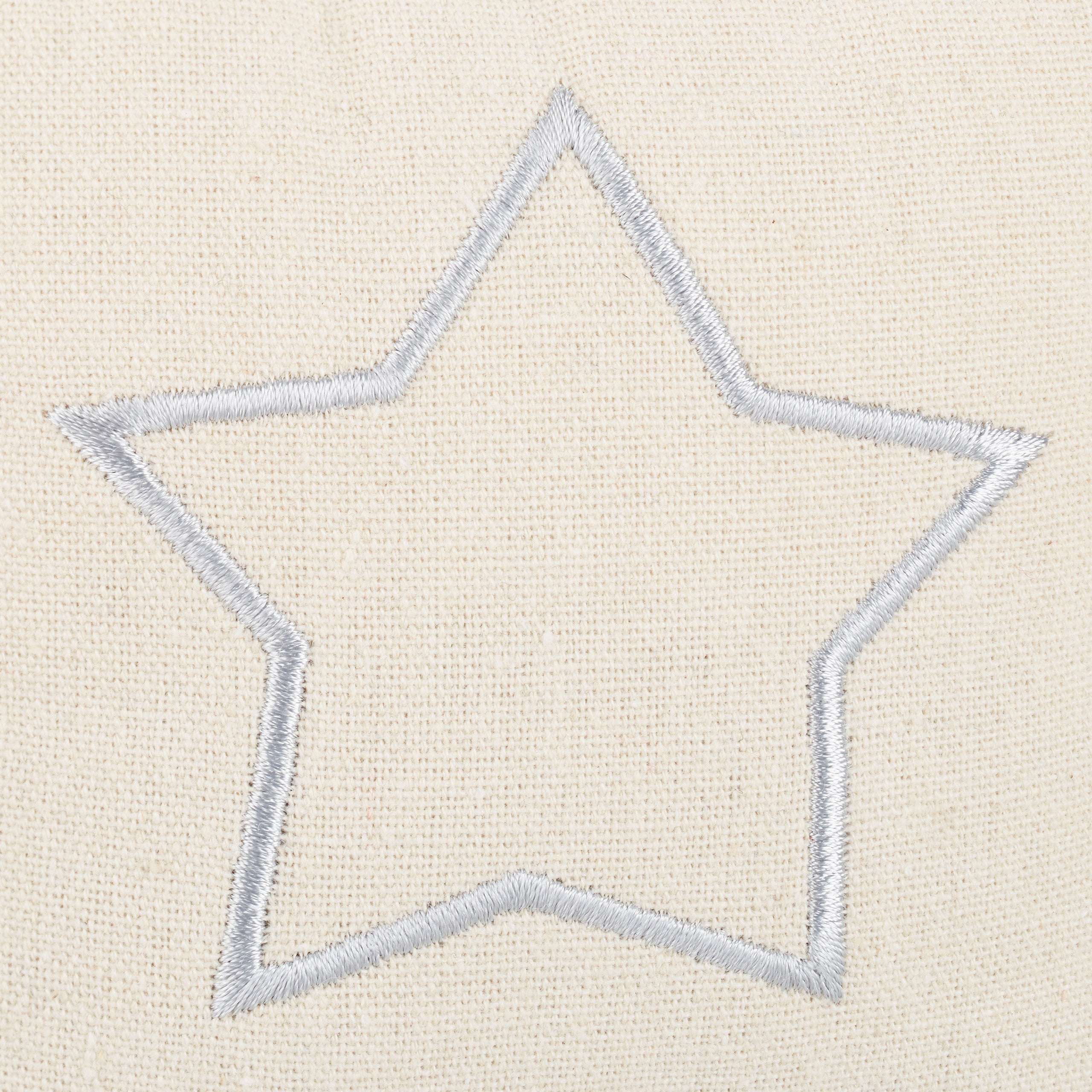 2x Fermaporta a Sacco, Blocca Porte e Finestre, Tessuto, Manico e Stella Decorativa, 18,5x14x10 cm, Beige - 7