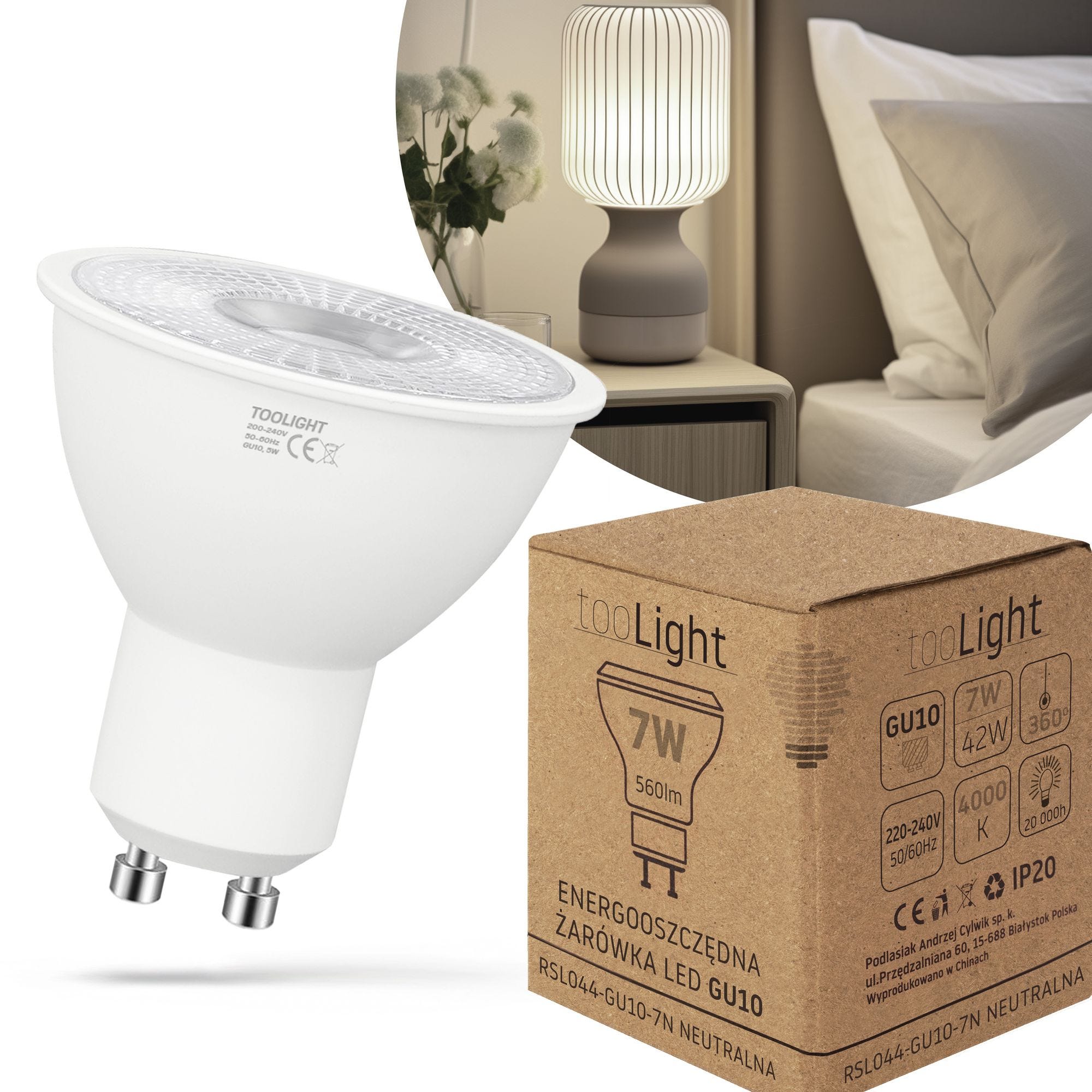 BOMBILLA LED NEUTRAL GU10 230V 7W RSL044 | Leroy Merlin
