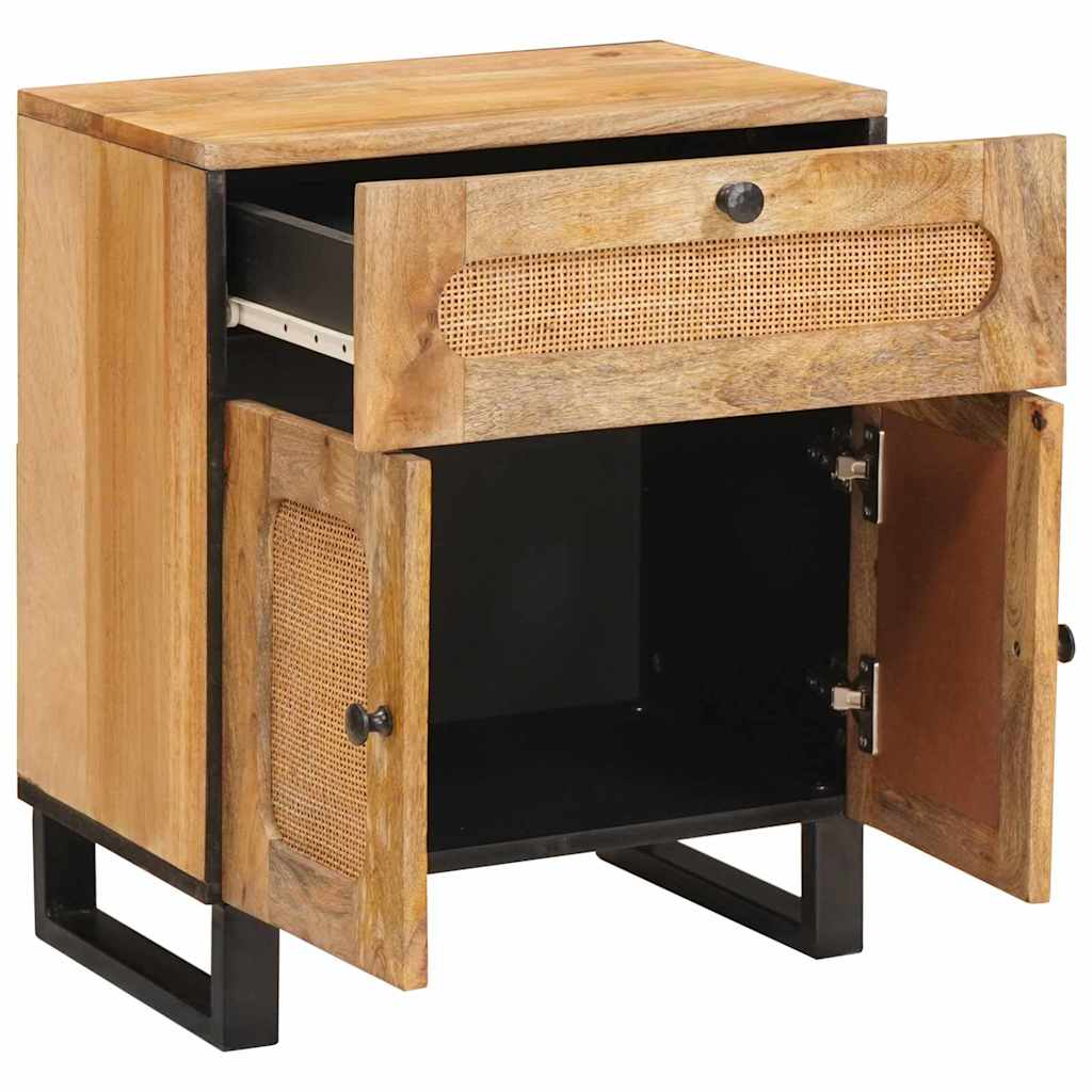 Cabinet de chevet Naturel 50 x 33 x 60 cm Bois de mangue massif vidaXL - 2