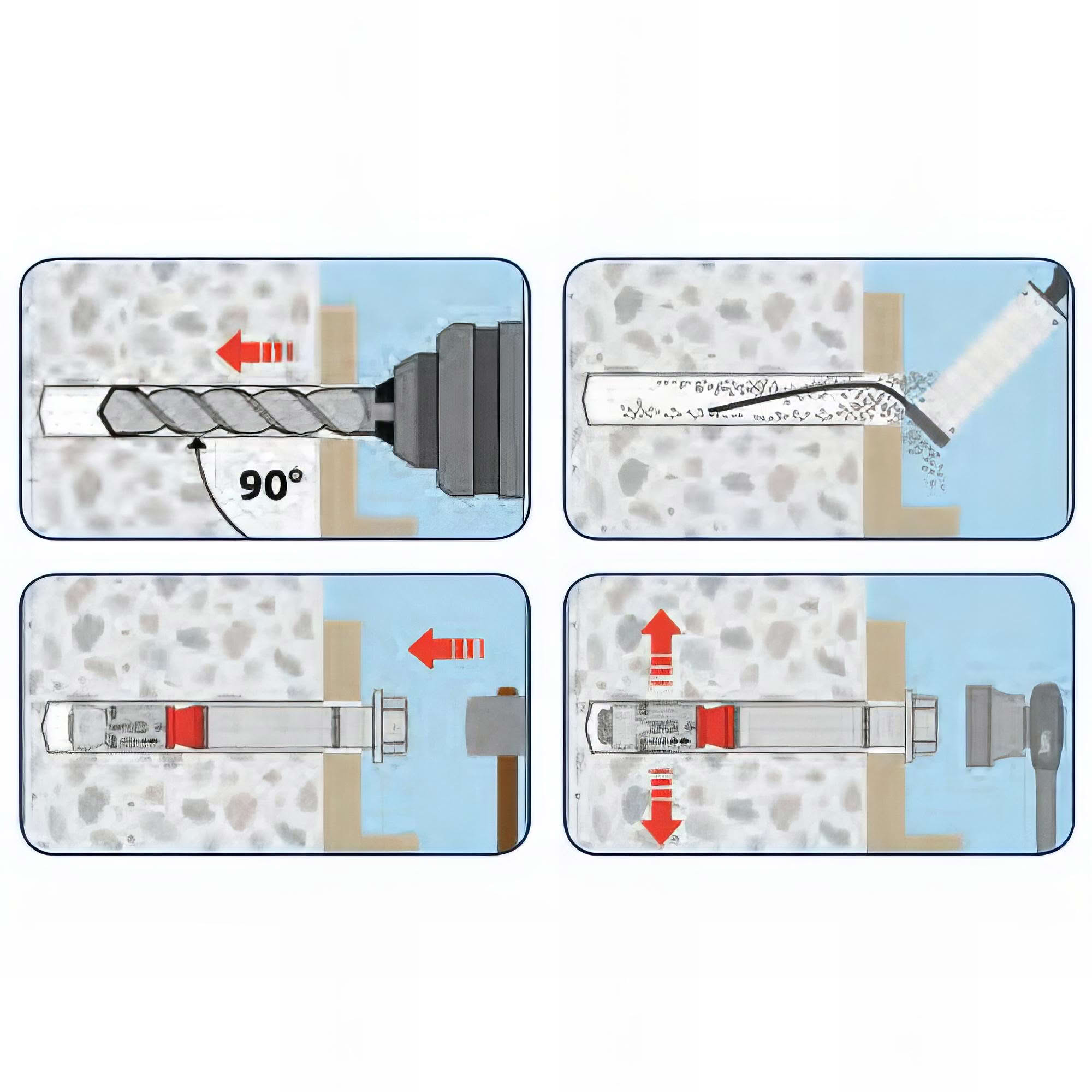 Blister de 5 chevilles métalliques à expansion charges lourdes INOX A4 GC D. 15 x M10 x Lt. 106 mm - CGC15159BL - Alsafix - 2