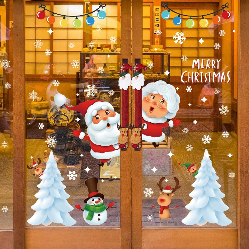 Ensemble de 4 housses de poignée de réfrigérateur, décoration de noël, housse d'appareil de cuisine, housse de protection de poignée de porte de noël - 5