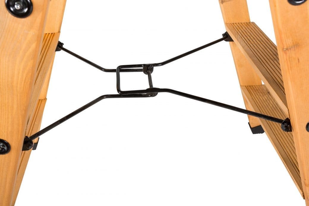 Escabeau Lyonnais bois 4 marches + tablette CENTAURE - 483204 - 6