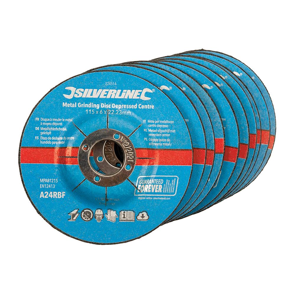 Lot De 10 Disques De Meulage Métal Pour Meuleuse D'Angle - 10,4 Cm, Alésage 6,35 Mm - Nettoyage, Décapage, Ébavurage - 14