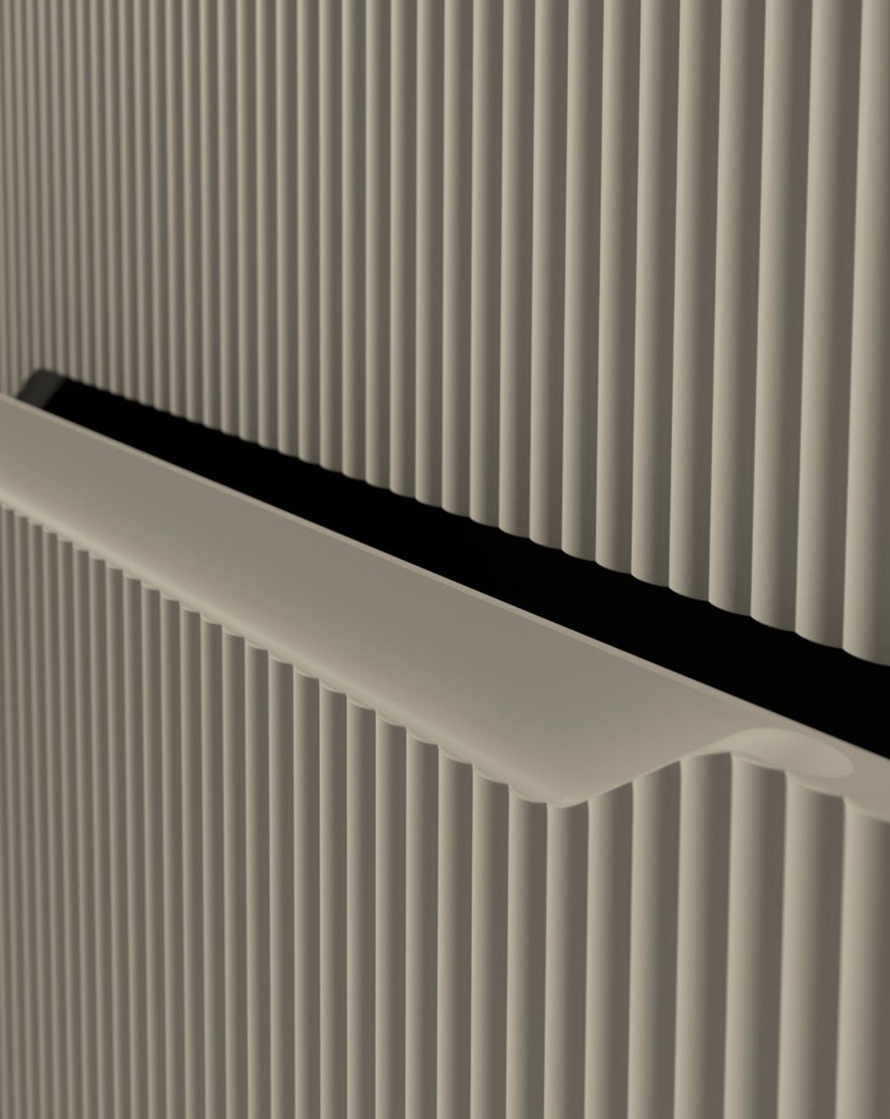 Mobili da bagno a muro con lavandino in ceramica | 2 cassetti con chiusura imbottita e organizzatore | 100 cm Moka - 4