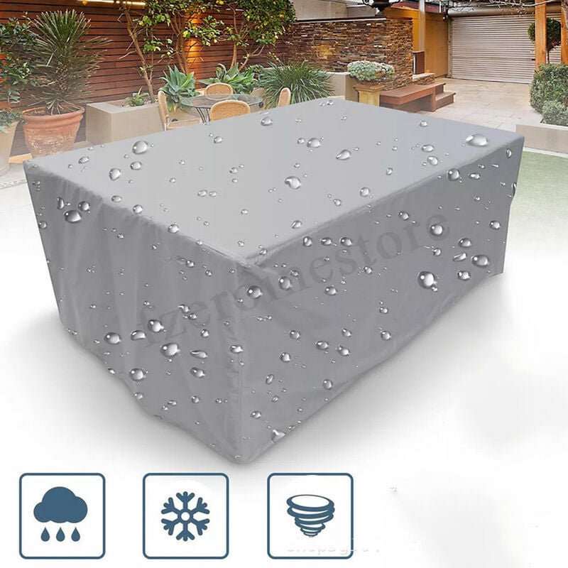 Copertura Per Mobili Da Giardino 210x140x80 Cm - Tessuto Oxford Impermeabile E Anti-UV - Foto 10