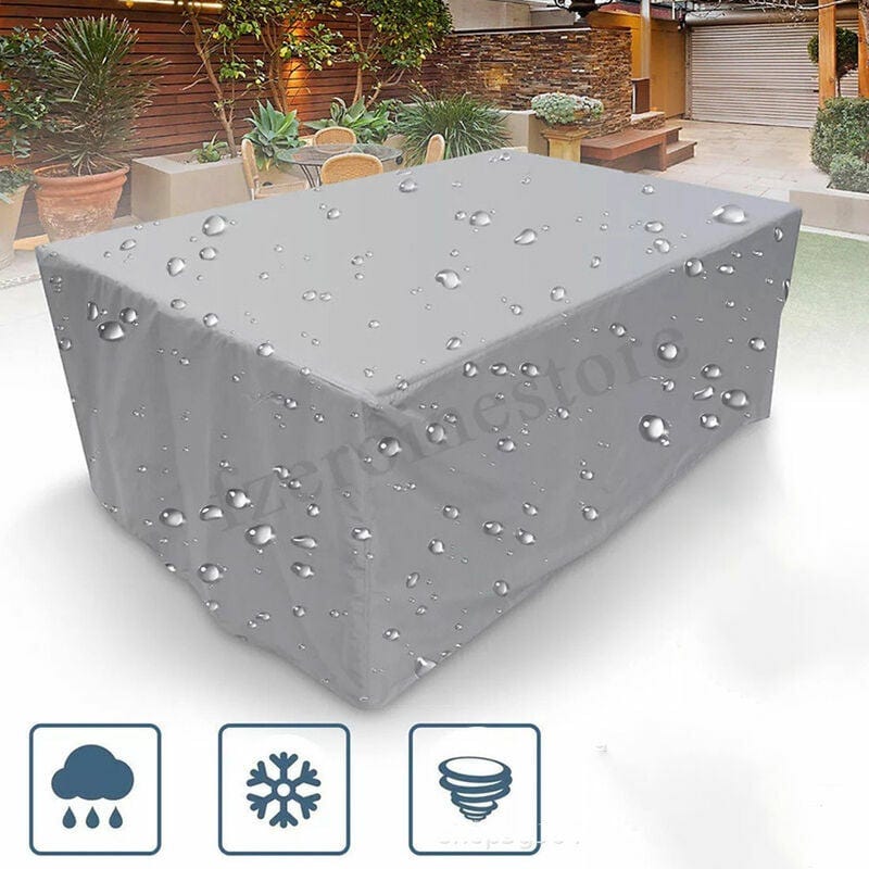 Copertura Per Mobili Da Giardino 210x140x80 Cm - Tessuto Oxford Impermeabile E Anti-UV - Foto 10