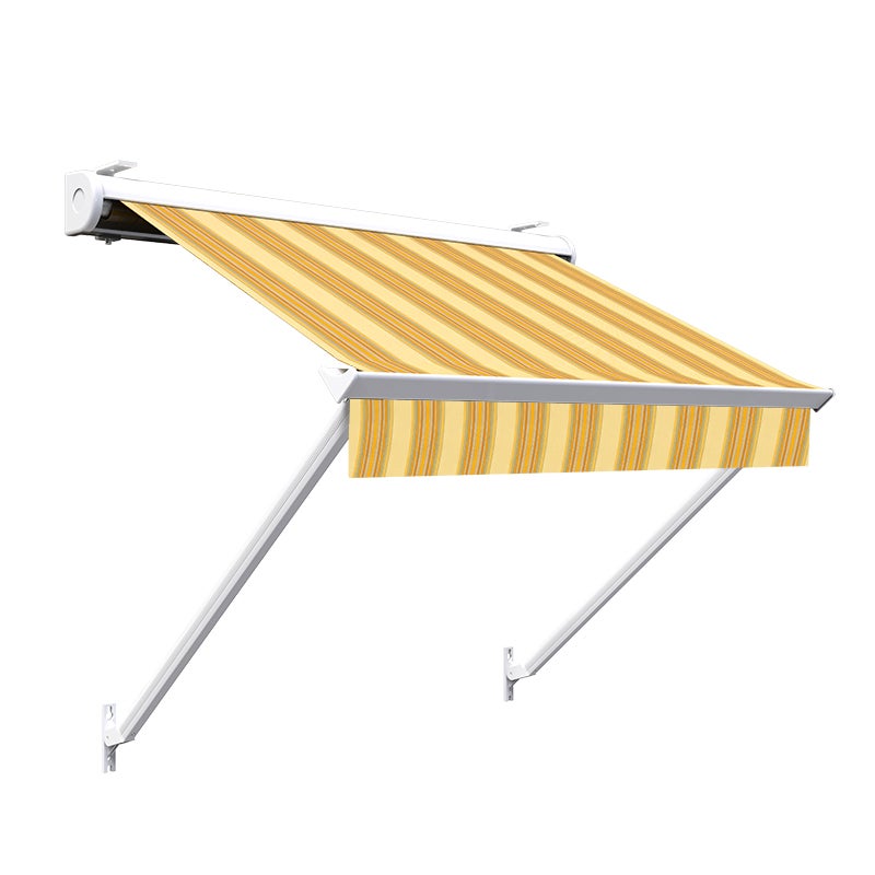 Store à projection avec coffre 160 x 70 cm de fenêtre - Jaune rayé - 3