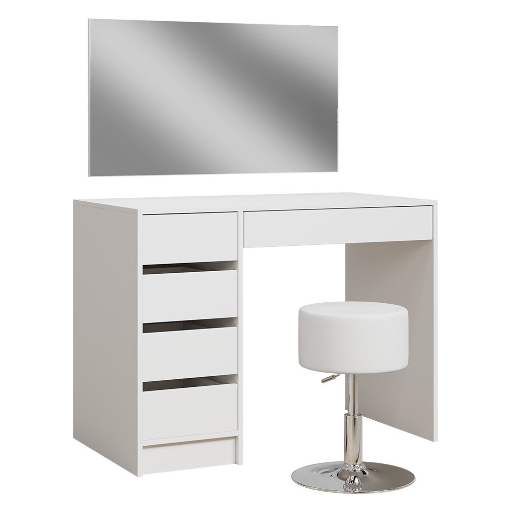 Vicco Toaletka Thalia, Biały, 100 cm z taboretem