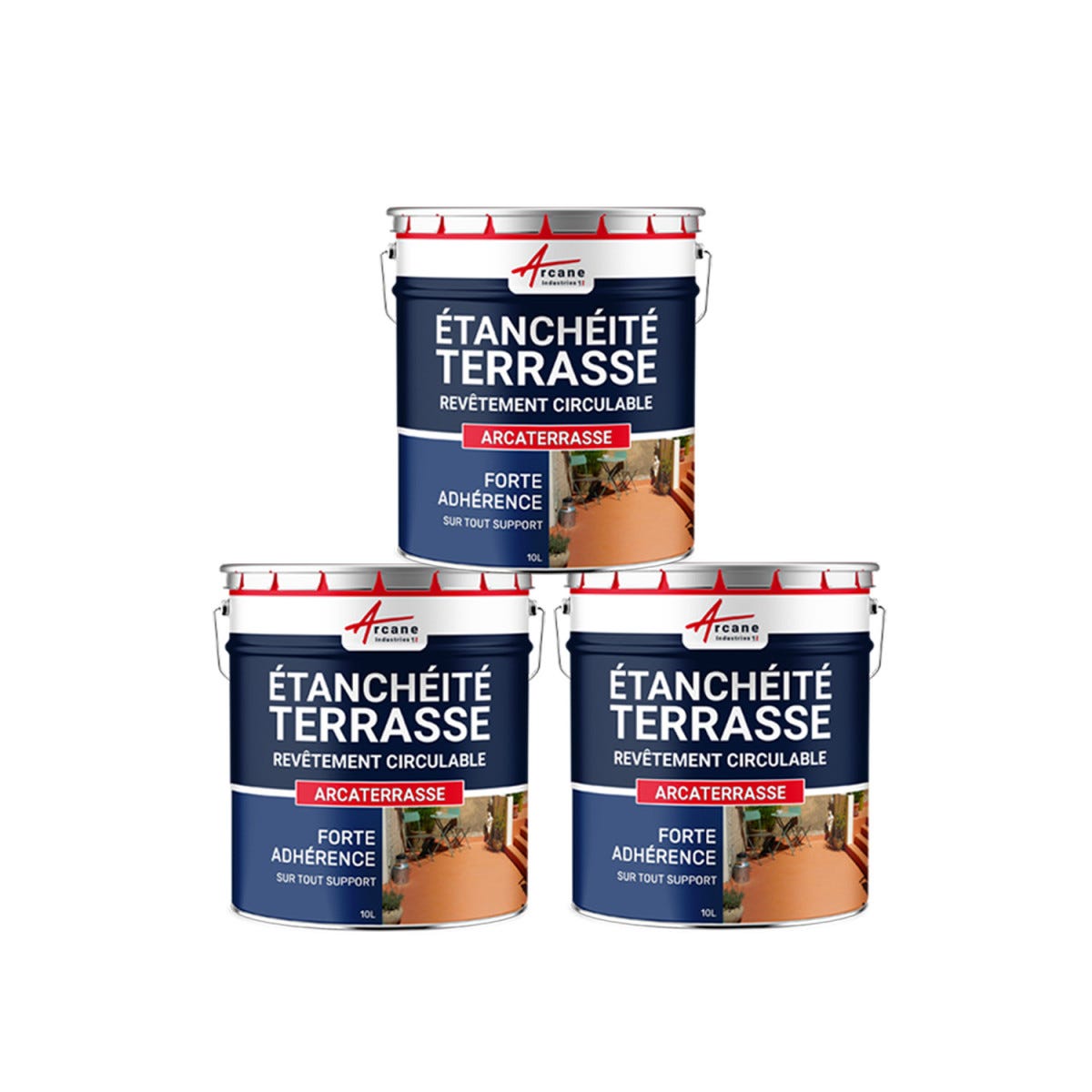 Résine Etanchéité Terrasse Circulable - Peinture Colorée - ARCATERRASSE ...