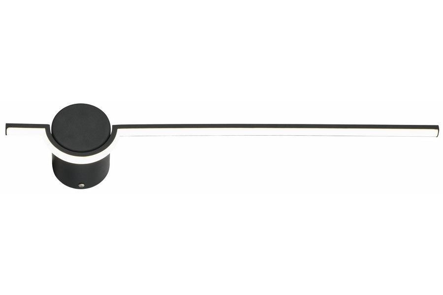 Kinkiet ścienny Alamiya czarno-biały LED 8W 4000K 640lm nad lustro wym: 6 x 61 x 9 cm metal IP20 Reality