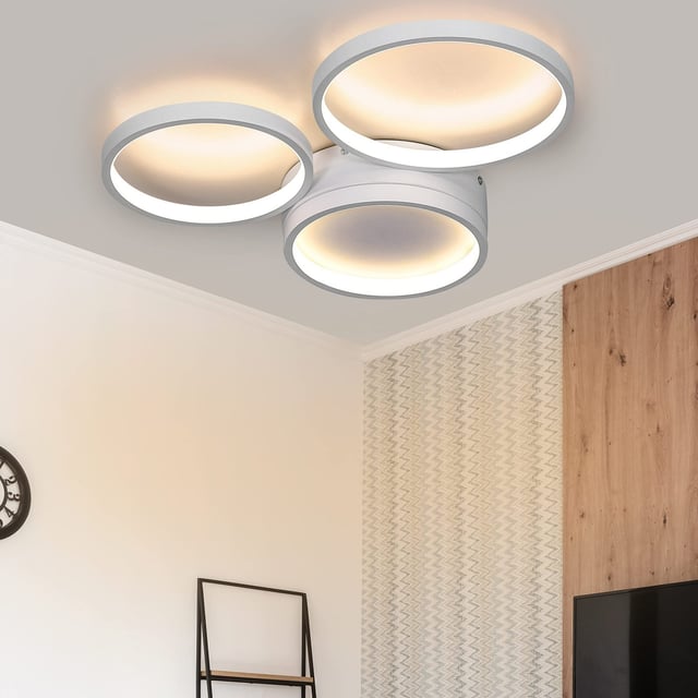 NETTLIFE LED Lampa sufitowa Ciepła biel Sypialnia 22W Nowoczesna lampa dekoracyjna do salonu Pokój dziecięcy Korytarz Jadalnia