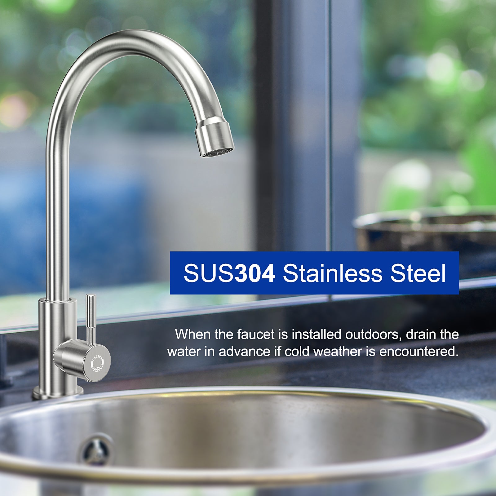 Cecipa max Grifo de Cocina Grifo de Fregadero de Cocina de Agua