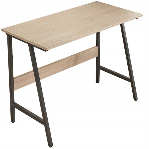 Biurko szkolne nowoczesne jasny dąb 100 cm
